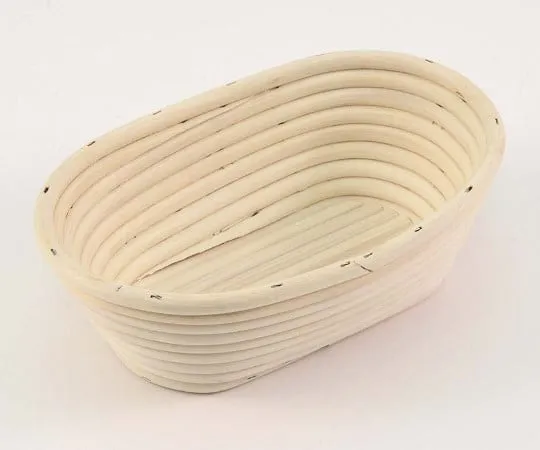 63-7149-10 Rattan Fermentation Basket Oval Type VC-4 Inner Dimensions 200 x 130 8357010