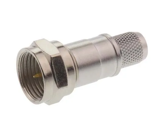 63-7742-20 Telegartner Straight Cable Mount Mount 75Ω F Plug, Plug, Crimp Termination, 0 → 3GHz, 1.0/4.6-6.7 Cable J01600A0005