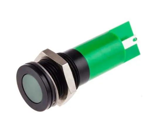 63-7717-75 RS PRO Green Indicator, 24 V dc, 14mm Mounting Hole Size, Solder Tab Termination, IP67 703-8885