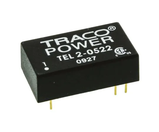 63-7599-78 TRACOPOWER TEL 2 2W Isolated DC-DC Converter Through Hole, Voltage in 4.5 → 9 V dc, Voltage out ±12V dc TEL 2-0522