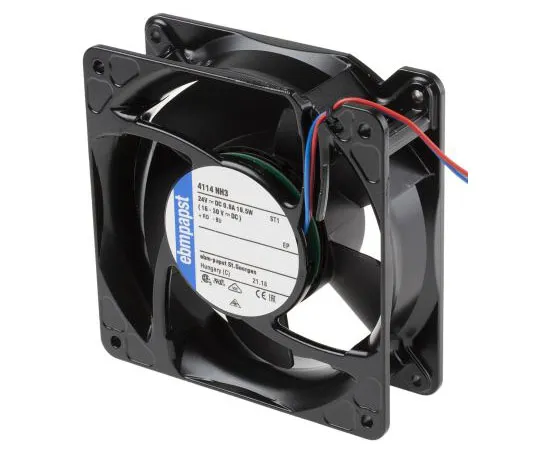 63-7603-60 ebm-papst 4100N Series Axial Fan, 119 x 119 x 38mm, 310m³/h, 19.5W, 24 V dc 4114NH3
