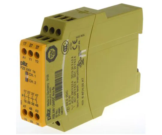 63-7583-13 Pilz PZE X4V 24 V dc Safety Relay Single Channel With 4 Safety Contacts 774581