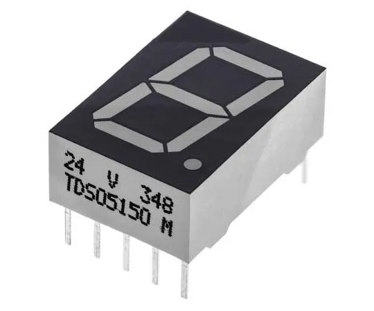 63-7730-89 TDSO5150 Vishay 7-Segment LED Display, CA Red-Orange 5 mcd RH DP 13mm TDSO5150