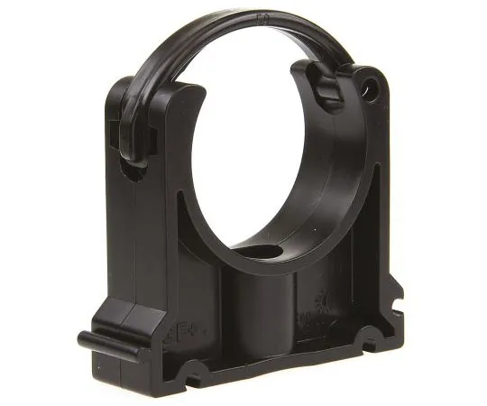 63-7641-39 Georg Fischer PP Black Pipe Clamp, 0.87in x 2.92in x 2.01in, 0.28in 167061040