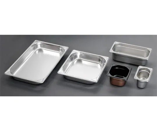 63-7112-32 EBM 18-8 Gastronome Pan Reinforced with Overlap Prevention 1/2 40 mm 8849301