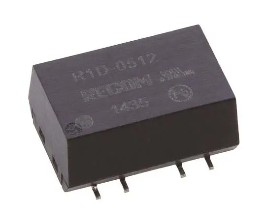63-7722-95 Recom R1D 1W Isolated DC-DC Converter Surface Mount, Voltage in 4.5 → 5.5 V dc, Voltage out ±12V dc R1D-0512