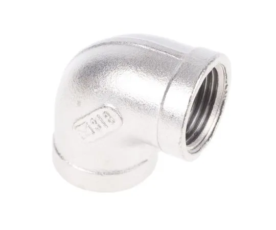 63-7591-80 RS PRO Stainless Steel 90° Elbow 3/8in G(P) Female x 3/8in G(P) Female 499-2874