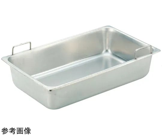 67-2397-14 18-8 Hotel Tray w/Handle (Upper Right/Diagonal Handle Mounting Type) 1/1 Size H100mm SH-1904H-R