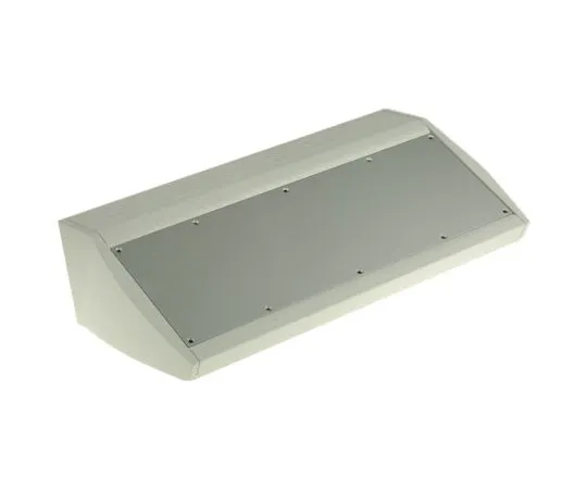 63-7586-42 METCASE Unidesk, Sloped Front, Aluminium, 200 x 400 x 21.6mm Desktop Enclosure, Grey M5340105RS
