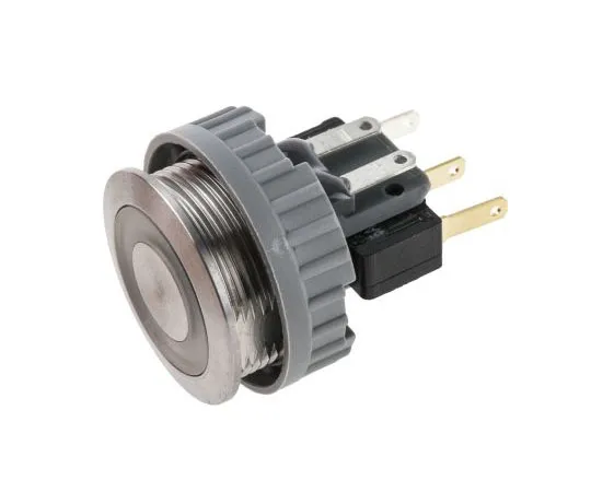 63-7629-38 Schurter Single Pole Double Throw (SPDT) Push Button Switch, 22 (Dia.)mm, Panel Mount, 250V ac 1241.6634.1124000