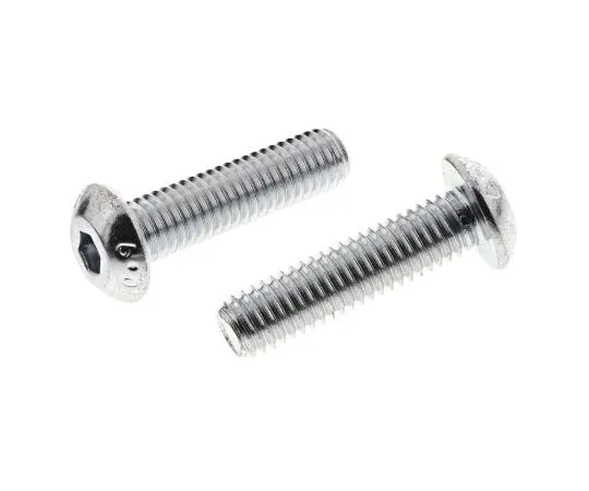 63-7577-14 RS PRO M5 x 20mm Hex Socket Button Screw Bright Zinc Plated Steel 483-9644