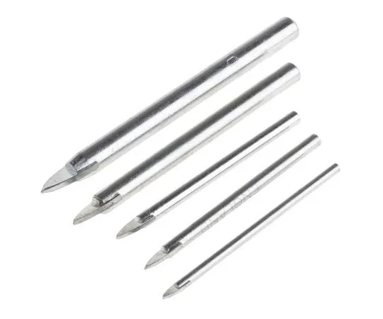 63-7601-60 RS Pro 5 piece Fluteless Glass Drill Set 4mm to 8mm 511-9682