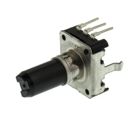 63-7645-19 Alps Alpine 24 Pulse Mechanical Rotary Encoder Flat Shaft (Not Indexed), Through Hole EC12E2420404