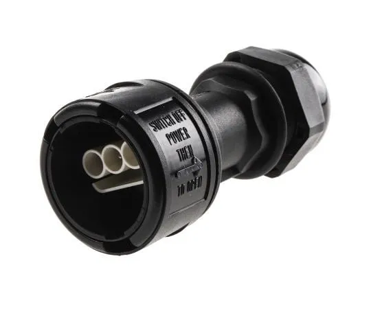 63-7571-80 Elkay Electrical 3 Pole IP68 Rating Cable Mount Female Mains Inline Connector Rated At 16A 478-7638
