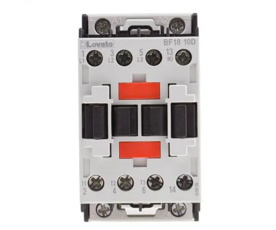 63-7690-95 Lovato 3 Pole Contactor, 18 A, 24 V dc Coil, Orange, 3NO, 7.5 kW BF1810D024