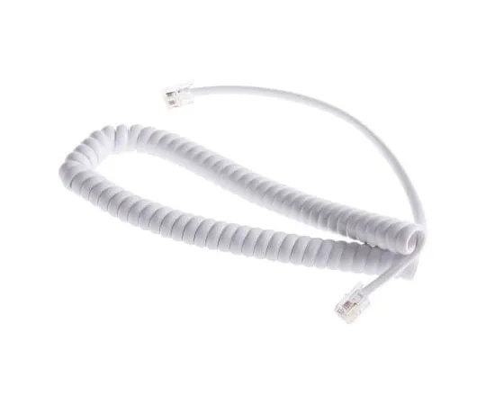 63-7587-72 RS PRO White 2.5m Telephone Extension Cable Male RJ9(4/4) Male RJ9(4/4) 495-0448