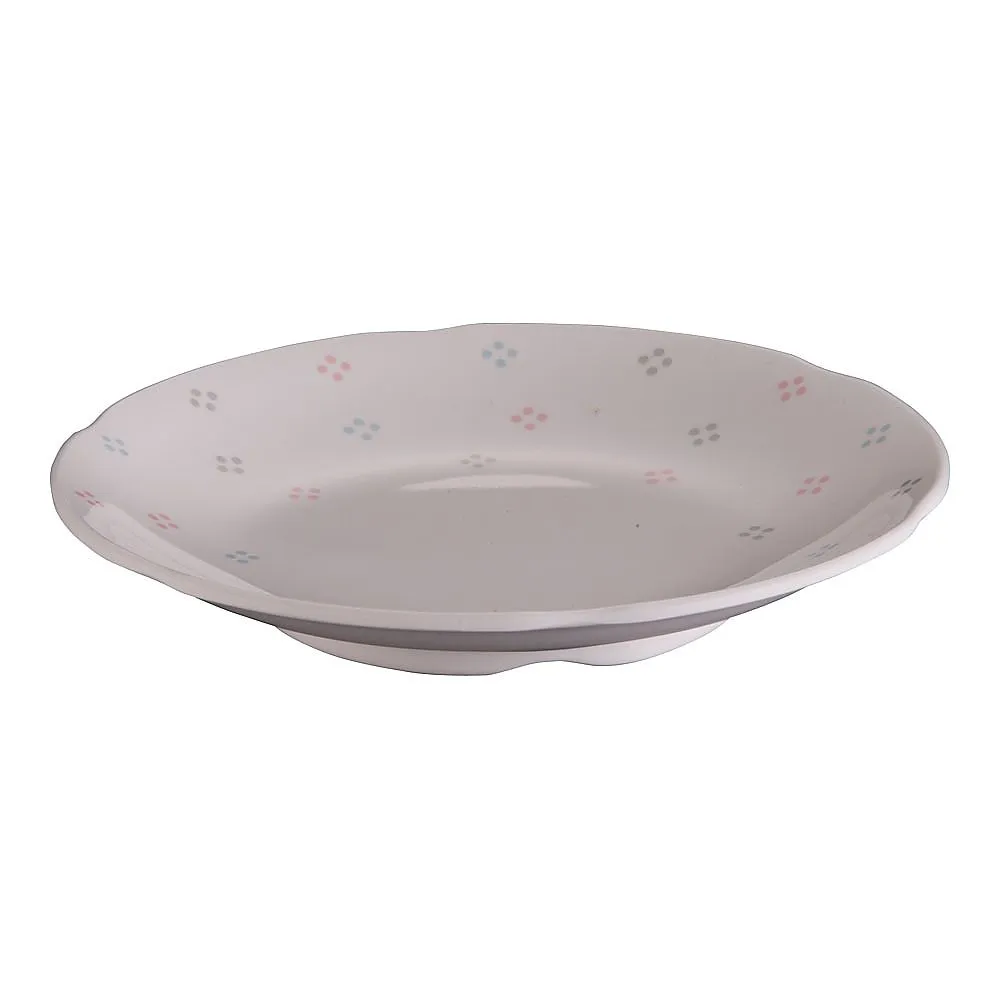 62-6849-82 Melamine "Hanamon" in a round dish M-401-KA