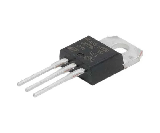 63-7745-53 BTA08-600BRG 8A, 800V, TRIAC, Gate Trigger 1.3V 100mA, 3-pin, Through Hole, TO-220AB STMicroelectronics BTA08-600BRG