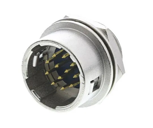 63-7630-34 Hirose HR10 Series Miniature Panel Mount Connector, 12 contacts Socket HR10-10R-12P(73)