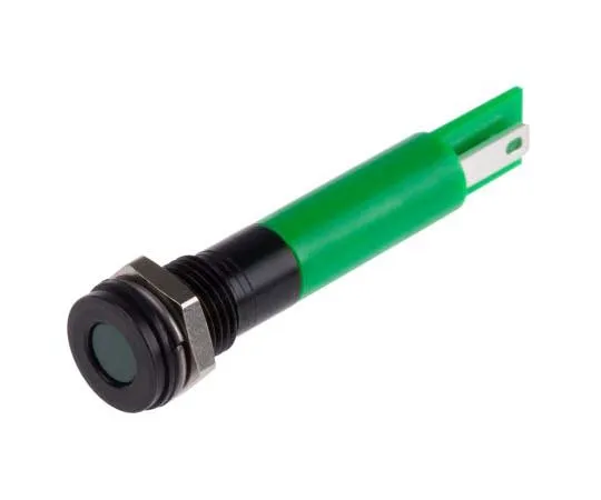 63-7708-56 RS PRO Green Indicator, 24 V dc, 8mm Mounting Hole Size, Solder Tab Termination, IP67 700-1750
