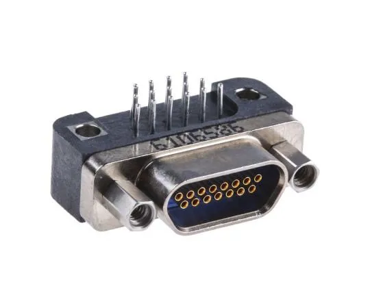 63-7634-16 Glenair GMR7590 Series, 15 Way Right Angle Through Hole Micro-D PCB Connector Socket, 1.91mm Pitch GMR7590-15S-1BSN
