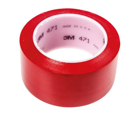 63-7667-17 3M 471 Red Vinyl Lane Marking Tape, 50mm x 33m 471 rouge 50,8mm x 33 metres