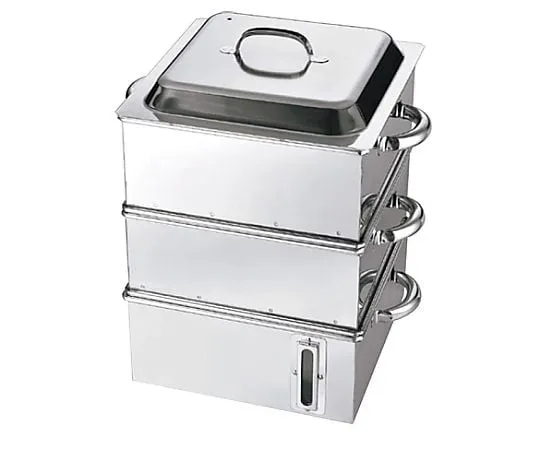 69-5190-34 Commercial Electromagnetic Square Steamer (With Water Meter) 39 cm 2 Racks 6482000