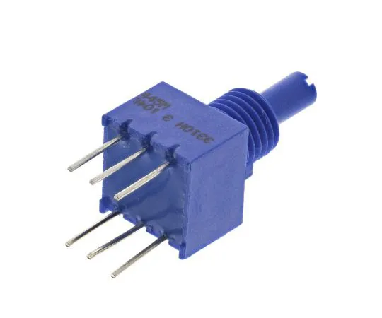 63-7608-54 Bourns 3310H-003 Series Conductive Plastic Potentiometer with a 3.17 mm Dia. Shaft, 100kΩ, ±20%, 0.25W, ±1000ppm/°C 3310H-003-104L