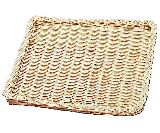 69-5193-04 Rattan Shallow Type Basket Y-12N 310 x 310 x H25 8357900