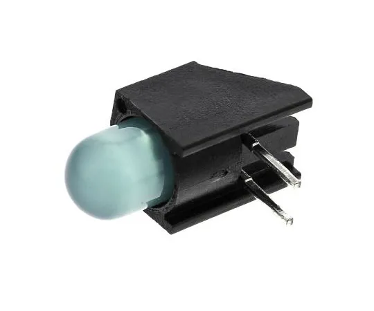 63-7627-06 Dialight 550-1307F, Green Right Angle PCB LED Indicator, Through Hole 1.8 V 550-1307F