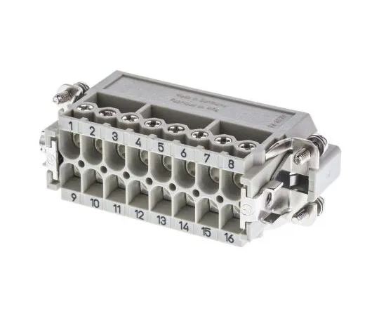 63-7584-14 Han A Series 16 Way Male 16A Connector Kit, includes Hood, Insert 09200162612+19200160546
