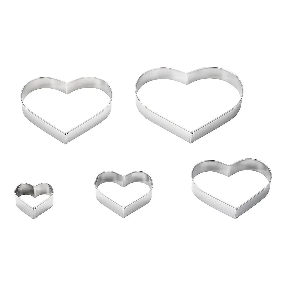 63-1256-31 18-0 Heart Cutting Type Set (5 Pieces Set) DL-6191