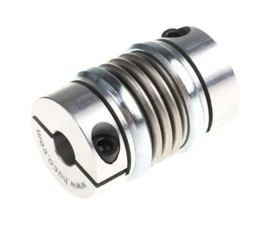 63-7702-81 Huco Stainless Steel 20mm OD Bellows Coupling With Clamping Fastening 537.20.2222