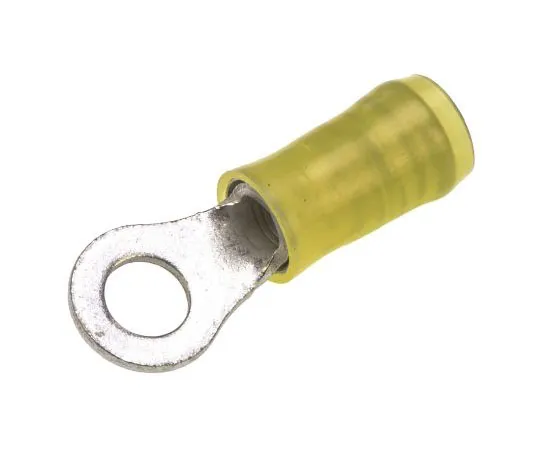 63-7681-45 TE Connectivity PIDG Series Insulated Crimp Ring Terminal, M5 Stud Size, 2.6mm² to 6.6mm² Wire Size, Yellow 130167