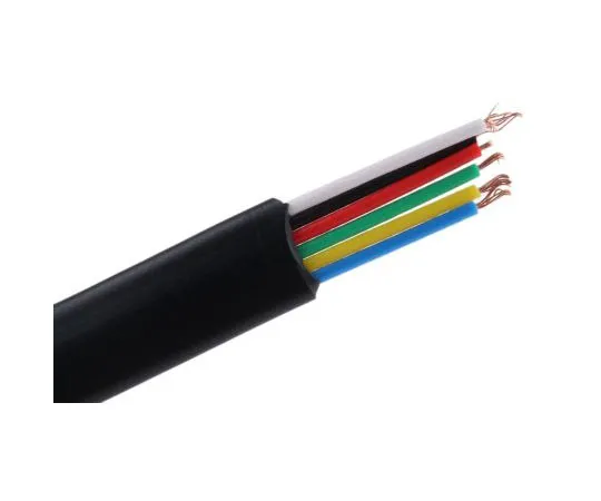 63-7605-28 RS PRO 50m 6 Core Telephone Cable, Unshielded Flame Retardant, 30 AWG Black Sheath, 0.066 mm² CSA 518-5746
