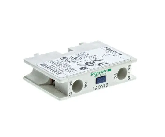 63-7654-29 Schneider Electric LADN, NO (1), Auxiliary Contact Block, Front Mount LADN10