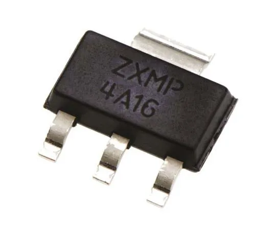 63-7729-52　ZXMP4A16GTA P-Channel MOSFET, 6.4 A, 40 V, 3 + Tab-Pin SOT-223 Diodes Inc　ZXMP4A16GTA