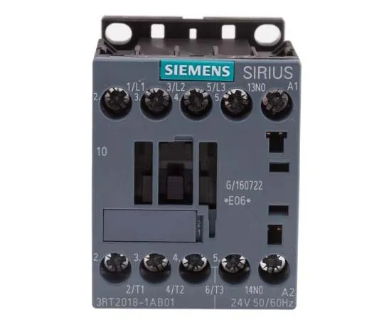 63-7721-48 Siemens 3 Pole Contactor, 16 A, 24 V ac Coil, SIRIUS Innovation, 3NO, 7.5 kW 3RT2018-1AB01