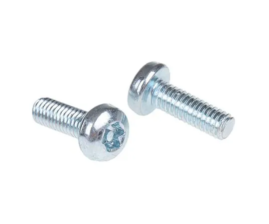 63-7573-99 Bright Zinc Plated Pan Steel Tamper Proof Security Screw, M4 x 12mm 482-8329