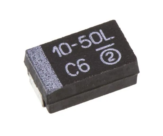 63-7690-25 Vishay Tantalum Capacitor 10μF 50V dc MnO2 Solid ±10% Tolerance 293D Series 293D106X9050D2TE3