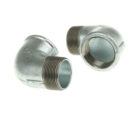 63-7646-49 Georg Fischer Malleable Iron Fitting Elbow, 1-1/2 in BSP Male (Connection 1), 1-1/2 in BSP Female (Connection 2) 770092208
