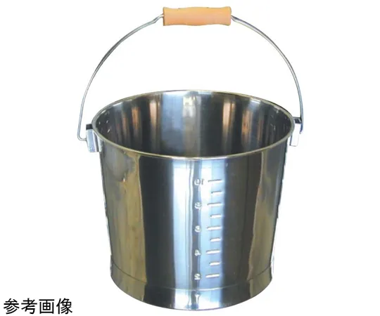 67-2417-51 18-8 Bucket with Scale (Press) Approx. 8 L SH-639B