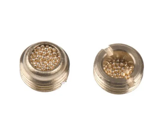 63-7556-53 Legris 0677 Brass 12bar Pneumatic Silencer, Threaded, G 1/8 Male 0677 00 10