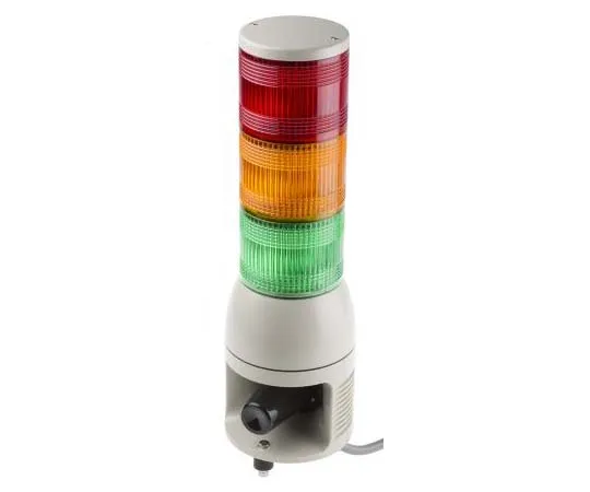 63-7718-66 Harmony Harmony XVC1 LED Beacon Tower With Siren, 3 Light Elements, Red/Green/Orange, 24 V dc XVC1B3HK