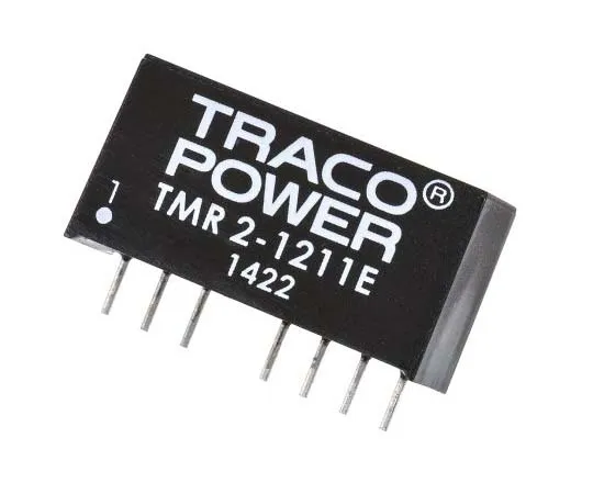 63-7724-51　TRACOPOWER TMR 2E 2W Isolated DC-DC Converter Through Hole, Voltage in 9 → 18 V dc, Voltage out 5V dc　TMR 2-1211E