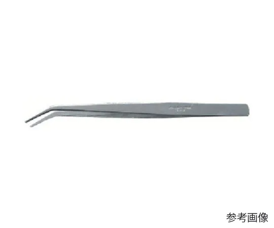 67-7214-61 Stainless Steel Tweezers Soft 150 mm Bent Tip 130