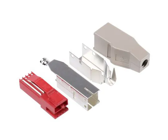 63-7636-92 Amphenol FCI Dual Port Cable Mount Type A USB Connector, Plug to Plug 74233-202LF