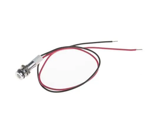 63-7708-68 RS PRO White Indicator, 12 V dc, 6mm Mounting Hole Size, Lead Wires Termination, IP67 700-1820