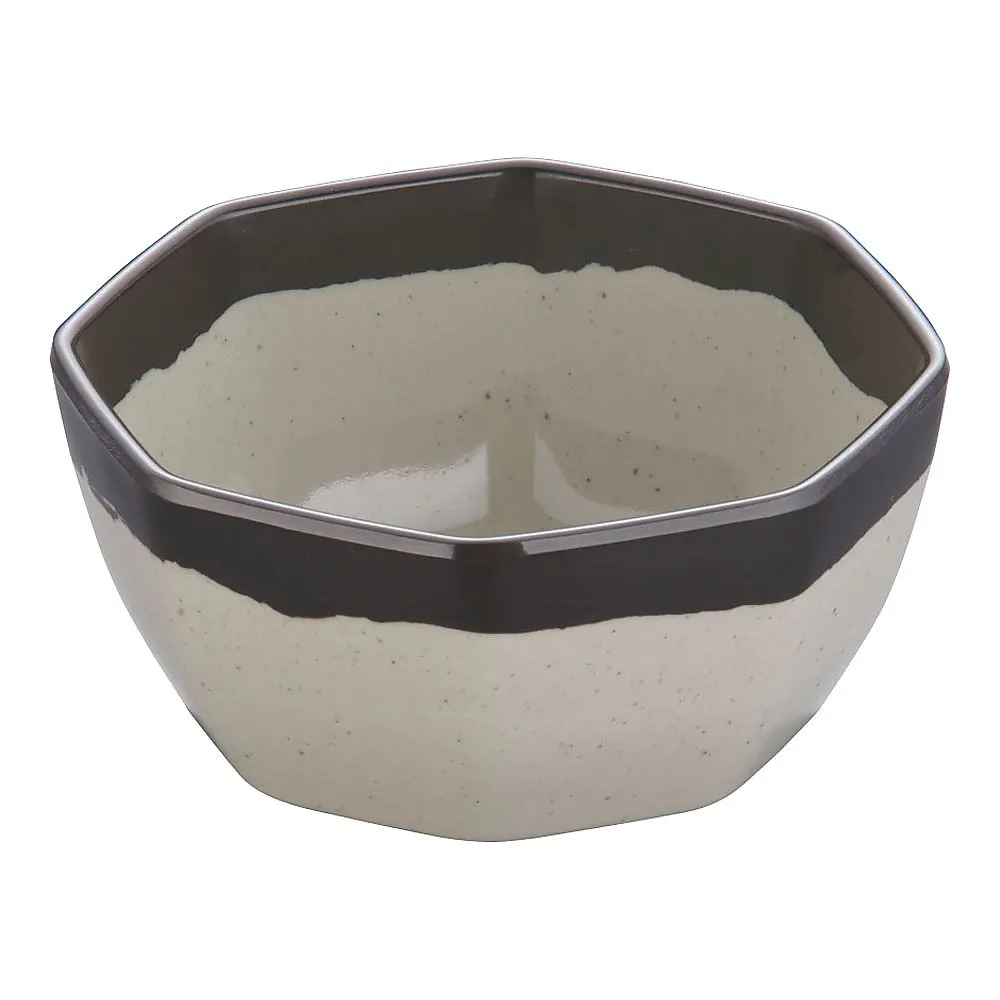 62-6848-62 Melamine "Shigaraki" octagonal bowl MM-78