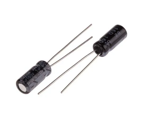 63-7738-02 RS PRO 1μF 160V dc Aluminium Electrolytic Capacitor, Through Hole 5 (Dia.) x 11mm +105°C 5mm 2mm 11mm 170-1292